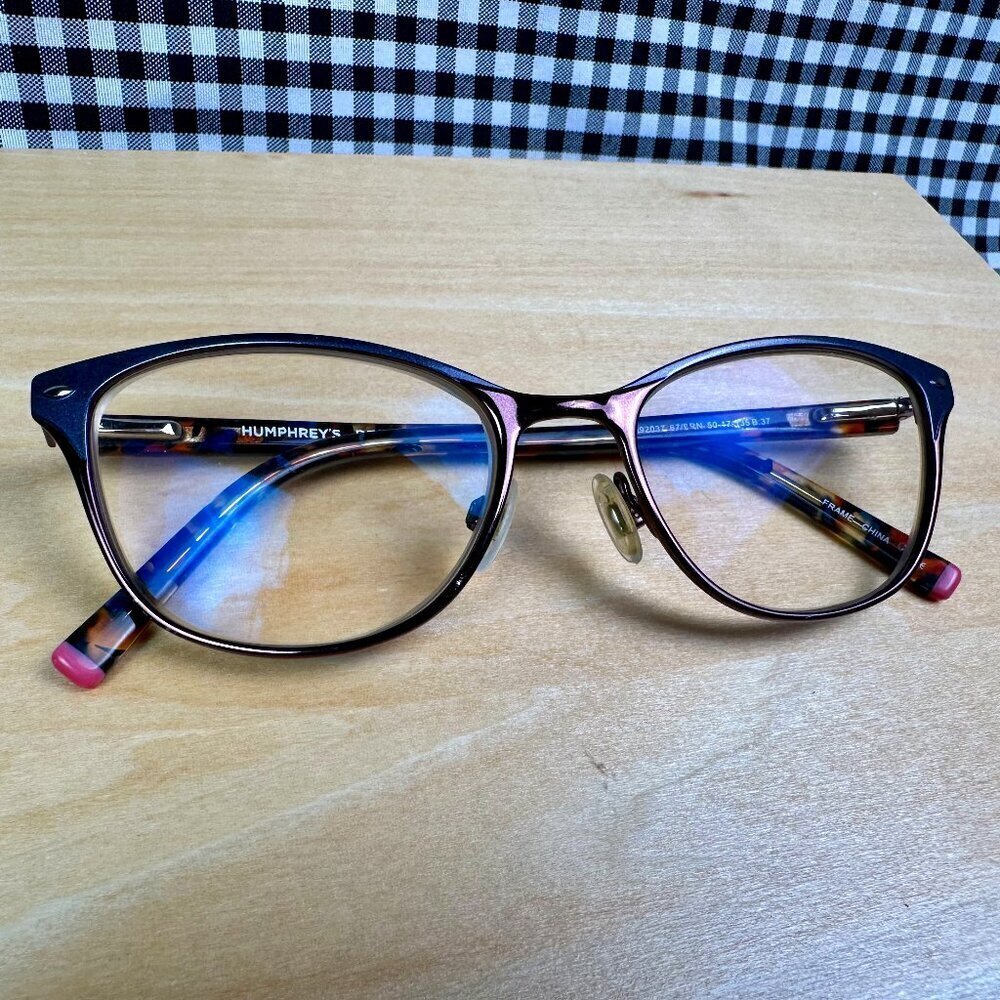 Humphrey's Eyewear Eyeglasses Two Tone Cat-Eye 592037 Tortoise Arms